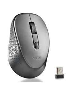 Ratón Inalámbrico NGS Dew Gray, Hasta 1600 DPI, Gris | El Ocio Virtual 2