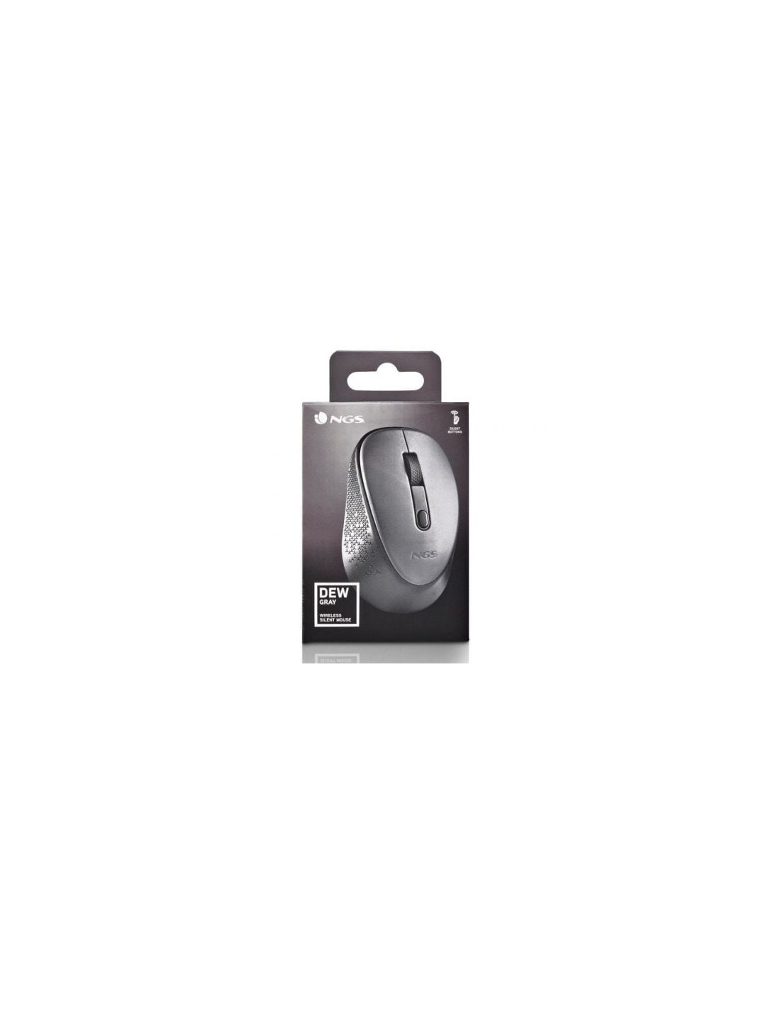 Ratón Inalámbrico NGS Dew Gray, Hasta 1600 DPI, Gris | El Ocio Virtual