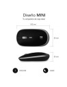 Ratón Mini Inalámbrico Subblim Wireless Mini, Hasta 1600 DPI, Gris Esp