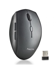 Ratón Inalámbrico NGS Bee Black, Hasta 1600 DPI | El Ocio Virtual