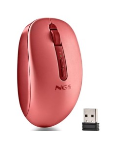 Ratón Ergonómico Inalámbrico NGS Fog Dual FOGDUALRED Silencioso, Hasta