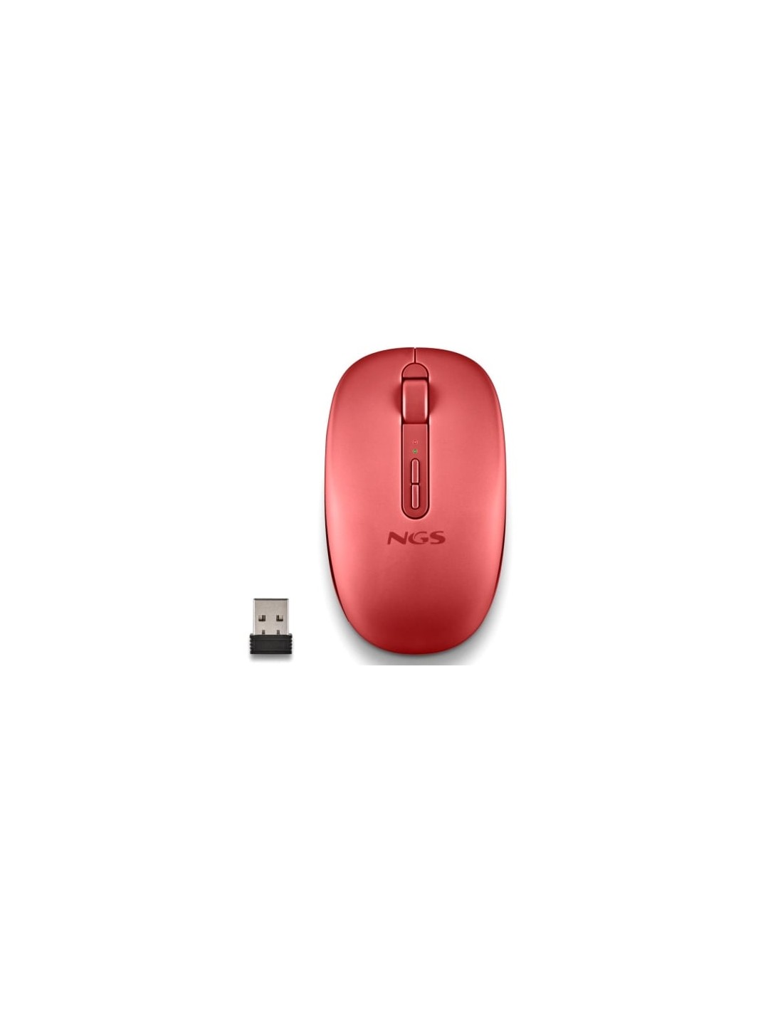 Ratón Ergonómico Inalámbrico NGS Fog Dual FOGDUALRED Silencioso, Hasta