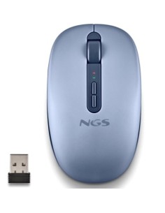 Ratón Ergonómico Inalámbrico NGS Fog Dual FOGDUALBLUE Silencioso, Hast 2