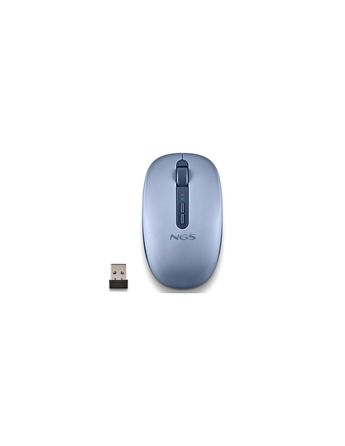 Ratón Ergonómico Inalámbrico NGS Fog Dual FOGDUALBLUE Silencioso, Hast