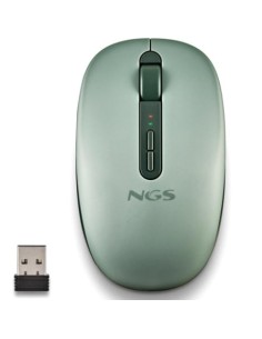 Ratón Ergonómico Inalámbrico NGS Fog Dual FOGDUALGREEN Silencioso, Has 2