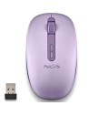 Ratón Ergonómico Inalámbrico NGS Fog Dual FOGDUALPURPLE Silencioso, Ha