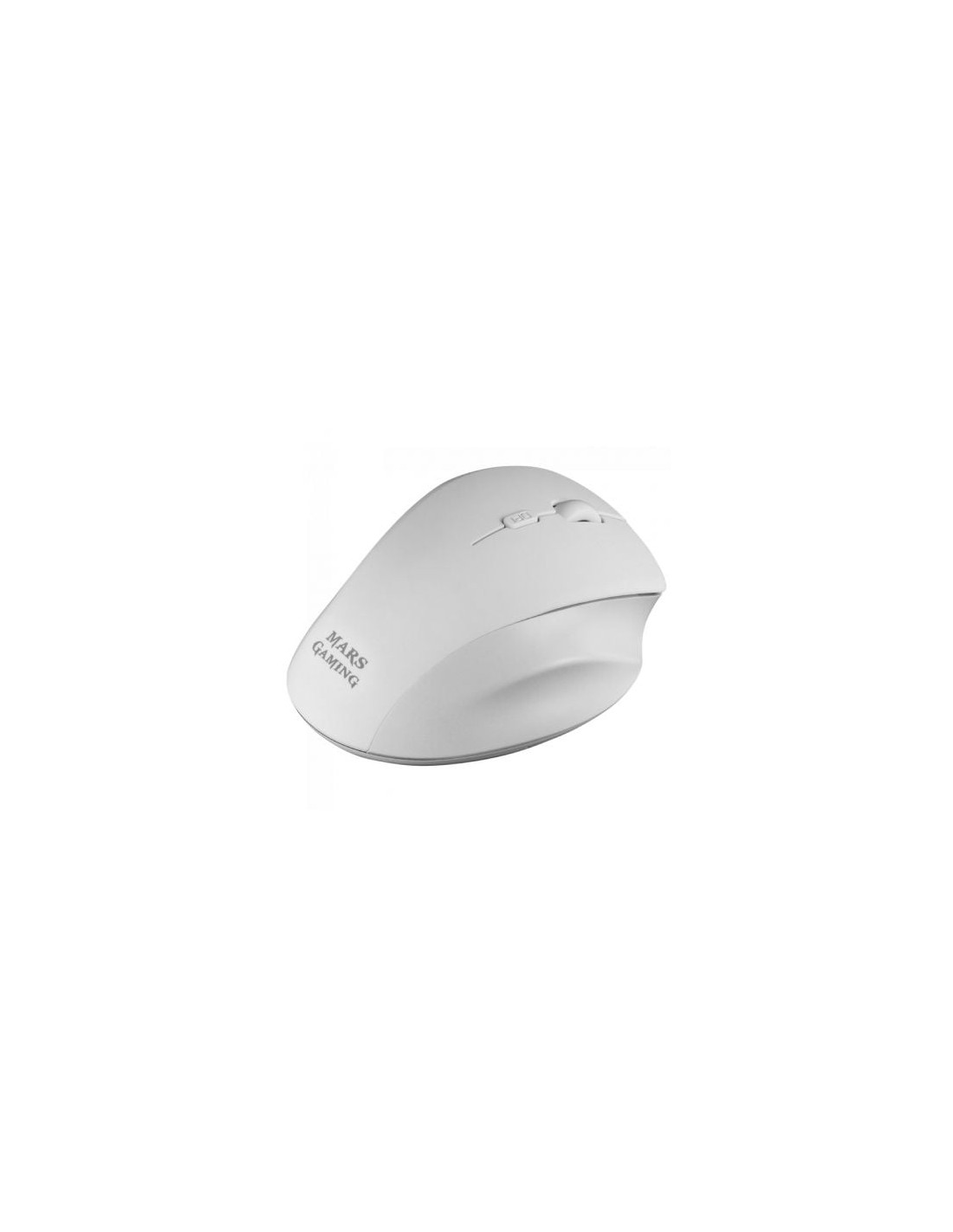 Ratón Inalámbrico Mars Gaming MMWERGO, Hasta 3200 DPI, Blanco