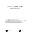 Ratón Inalámbrico Subblim Dual Flat, Batería recargable, Hasta 1600 DP