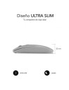 Ratón Inalámbrico Subblim Dual Flat, Batería recargable, Hasta 1600 DP