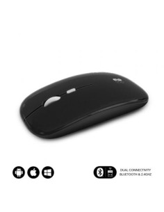 Ratón Inalámbrico Subblim Dual Flat, Batería recargable, Hasta 1600 DP