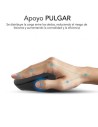 Ratón Ergonómico Inalámbrico Subblim Curve Ergo Dual Battery, Batería 
