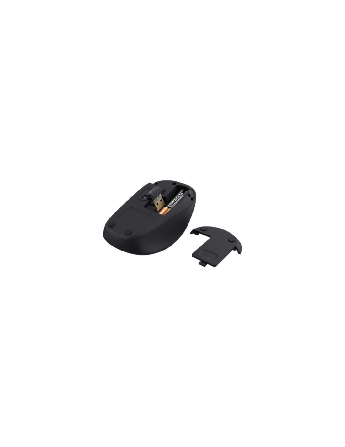 Ratón Mini Inalámbrico Trust Yvi+ Silent, Hasta 1600 DPI, Negro