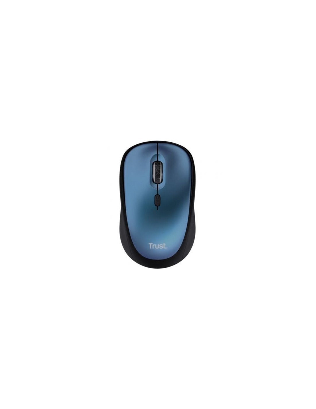 Ratón Mini Inalámbrico Trust Yvi+ Silent, Hasta 1600 DPI, Azul