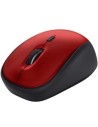 Ratón Mini Inalámbrico Trust Yvi+ Silent, Hasta 1600 DPI, Rojo
