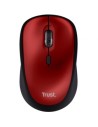 Ratón Mini Inalámbrico Trust Yvi+ Silent, Hasta 1600 DPI, Rojo