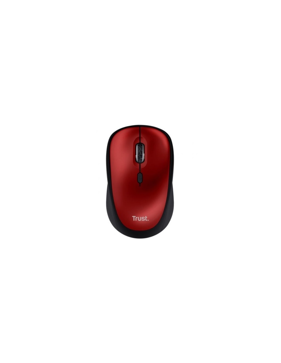 Ratón Mini Inalámbrico Trust Yvi+ Silent, Hasta 1600 DPI, Rojo