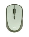 Ratón Mini Inalámbrico Trust Yvi+ Silent, Hasta 1600 DPI, Verde