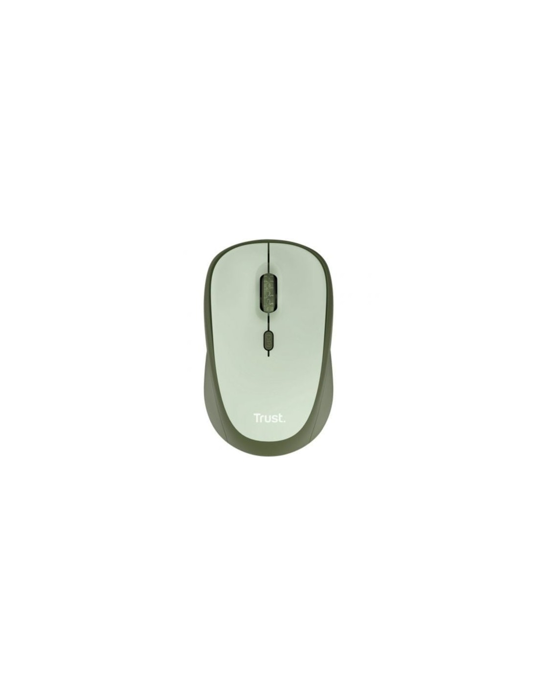 Ratón Mini Inalámbrico Trust Yvi+ Silent, Hasta 1600 DPI, Verde