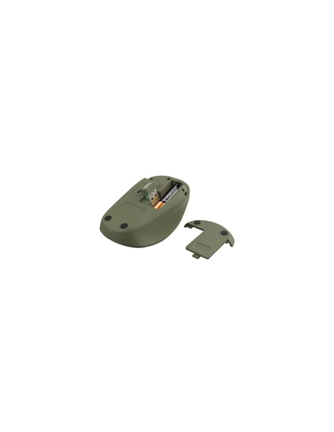 Ratón Mini Inalámbrico Trust Yvi+ Silent, Hasta 1600 DPI, Verde