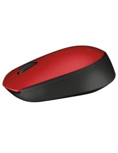 Ratón Inalámbrico Logitech M171, Hasta 1000 DPI, Rojo