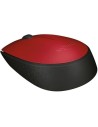 Ratón Inalámbrico Logitech M171, Hasta 1000 DPI, Rojo
