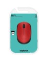 Ratón Inalámbrico Logitech M171, Hasta 1000 DPI, Rojo