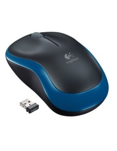 Ratón Inalámbrico Logitech M185, Hasta 1000 DPI, Azul