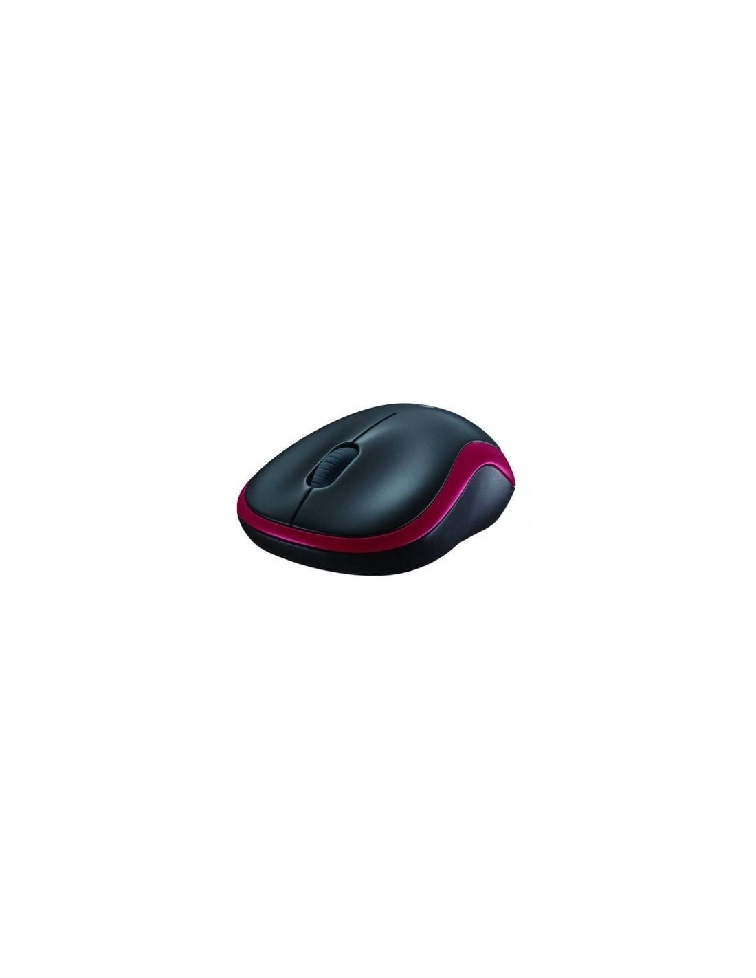 Ratón Inalámbrico Logitech M185, Hasta 1000 DPI, Rojo