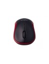 Ratón Inalámbrico Logitech M185, Hasta 1000 DPI, Rojo
