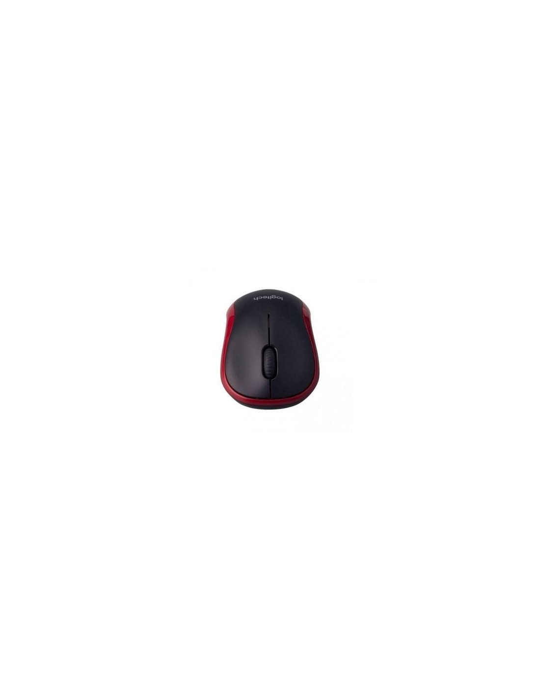 Ratón Inalámbrico Logitech M185, Hasta 1000 DPI, Rojo