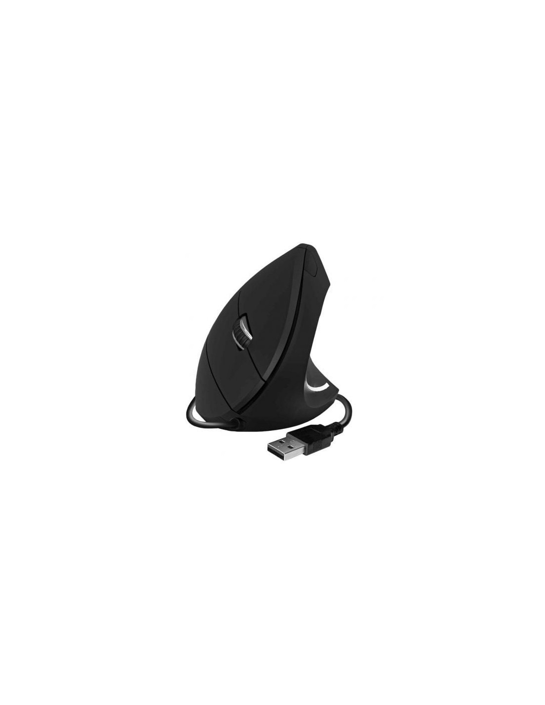 Ratón Vertical Subblim Glide Vertical Ergo Wired, Hasta 1600 DPI, Negr