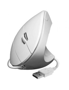 Ratón Vertical Subblim Glide Vertical Ergo Wired, Hasta 1600 DPI, Blan