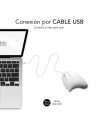 Ratón Vertical Subblim Glide Vertical Ergo Wired, Hasta 1600 DPI, Blan