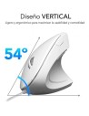 Ratón Vertical Subblim Glide Vertical Ergo Wired, Hasta 1600 DPI, Blan