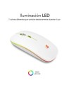 Ratón Inalámbrico Subblim LED Dual Flat, Batería recargable, Hasta 160