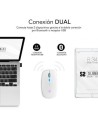 Ratón Inalámbrico Subblim LED Dual Flat, Batería recargable, Hasta 160