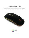 Ratón Inalámbrico Subblim LED Dual Flat, Batería recargable, Hasta 160