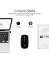 Ratón Inalámbrico Subblim LED Dual Flat, Batería recargable, Hasta 160