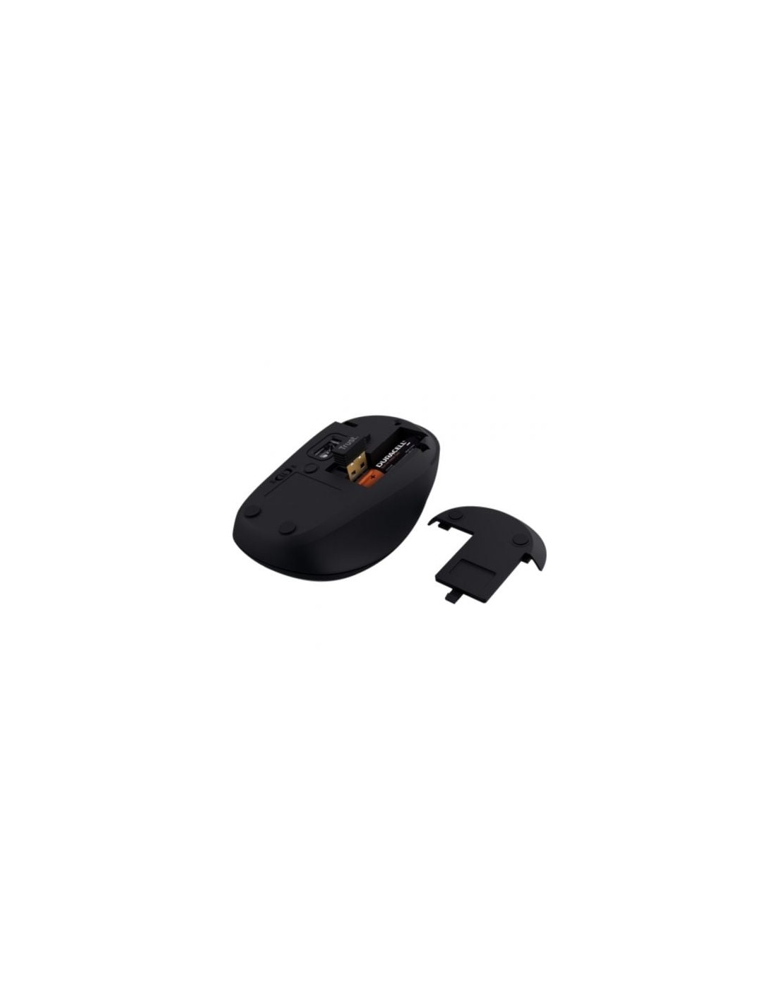Ratón Mini Inalámbrico Trust Yvi+ Multidispositivo, Hasta 1600 DPI, Ne