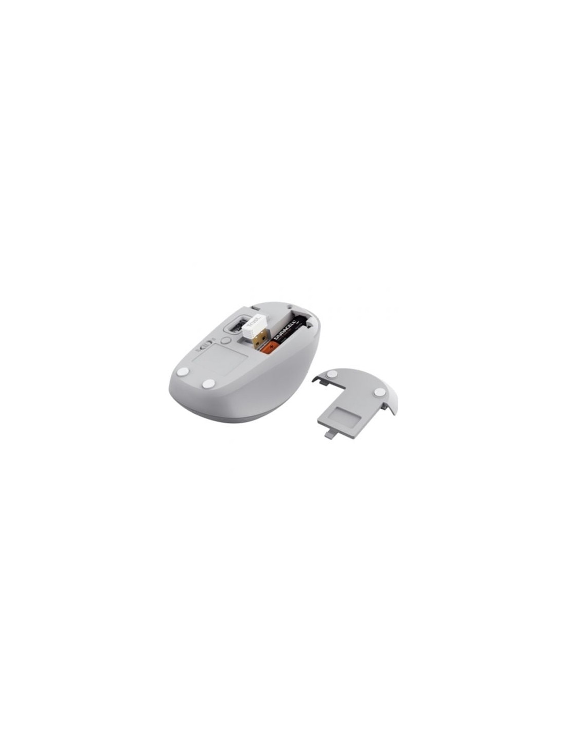 Ratón Mini Inalámbrico Trust Yvi+ Multidispositivo, Hasta 1600 DPI, Bl