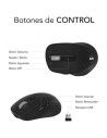 Ratón Ergonómico Inalámbrico Subblim Comfort Ergo Dual Battery, Baterí