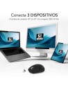Ratón Ergonómico Inalámbrico Subblim Comfort Ergo Dual Battery, Baterí