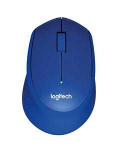 Ratón Inalámbrico Logitech M330 Silent Plus, Hasta 1000 DPI, Azul