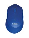 Ratón Inalámbrico Logitech M330 Silent Plus, Hasta 1000 DPI, Azul