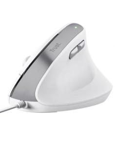 Ratón Vertical Trust Bayo II, Hasta 2400 DPI, Blanco | El Ocio Virtual