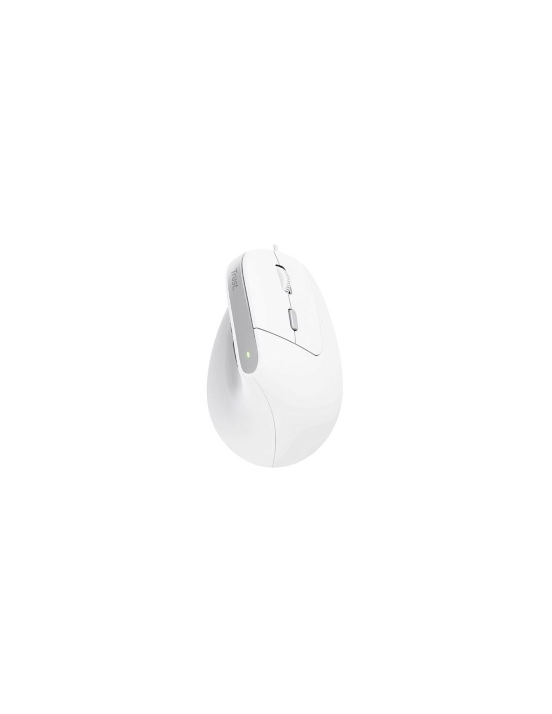 Ratón Vertical Trust Bayo II, Hasta 2400 DPI, Blanco | El Ocio Virtual