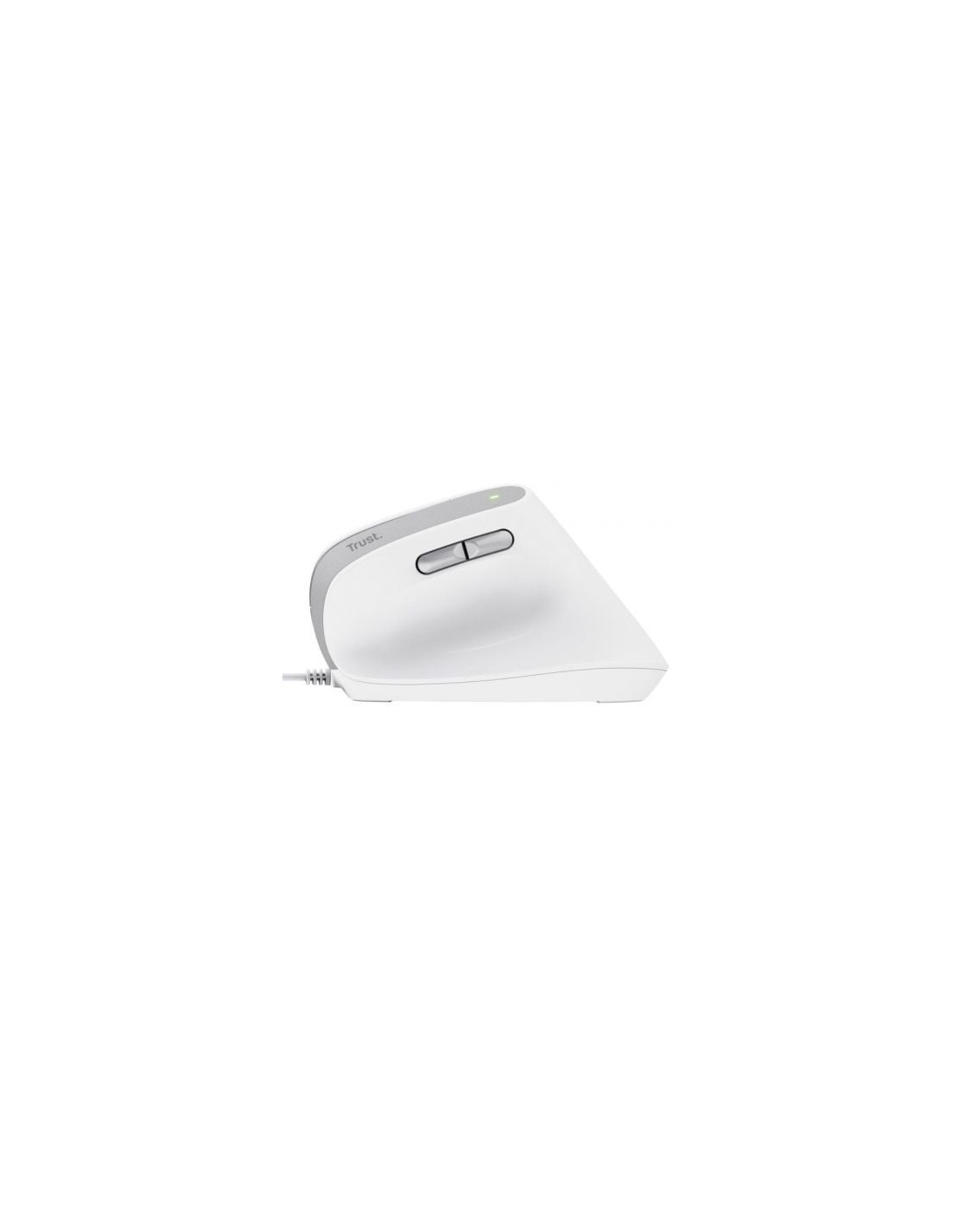 Ratón Vertical Trust Bayo II, Hasta 2400 DPI, Blanco | El Ocio Virtual