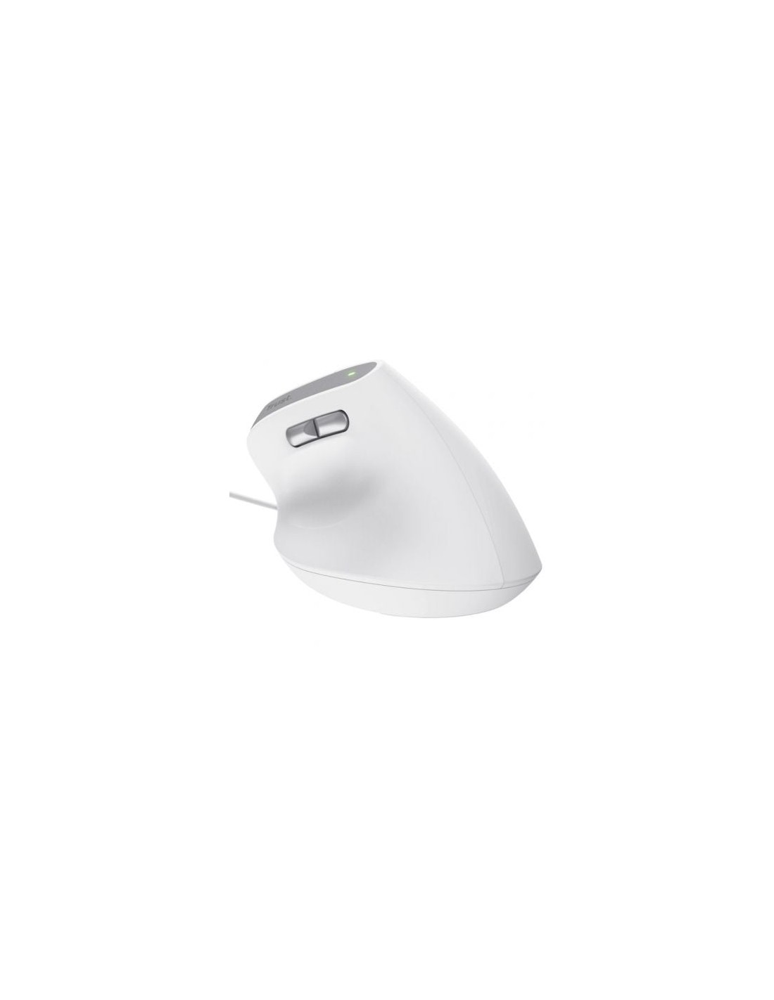 Ratón Vertical Trust Bayo II, Hasta 2400 DPI, Blanco | El Ocio Virtual