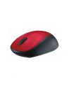 Ratón Inalámbrico Logitech M235, Hasta 1000 DPI, Rojo