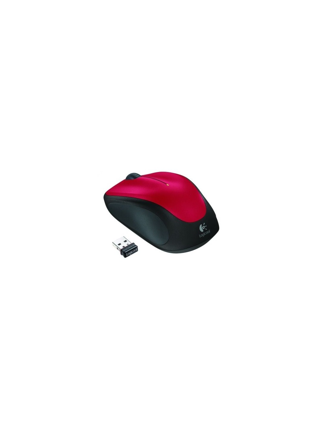 Ratón Inalámbrico Logitech M235, Hasta 1000 DPI, Rojo